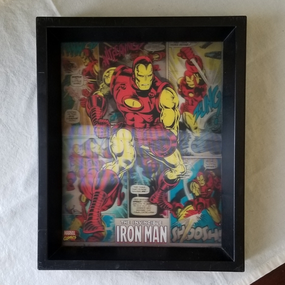 Marvel - "Iron Man" and "Captain America" Framed Wall Art - Picture 3 of 9